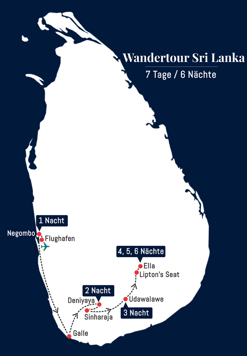 Wandertour Sri Lanka - 7 Tage